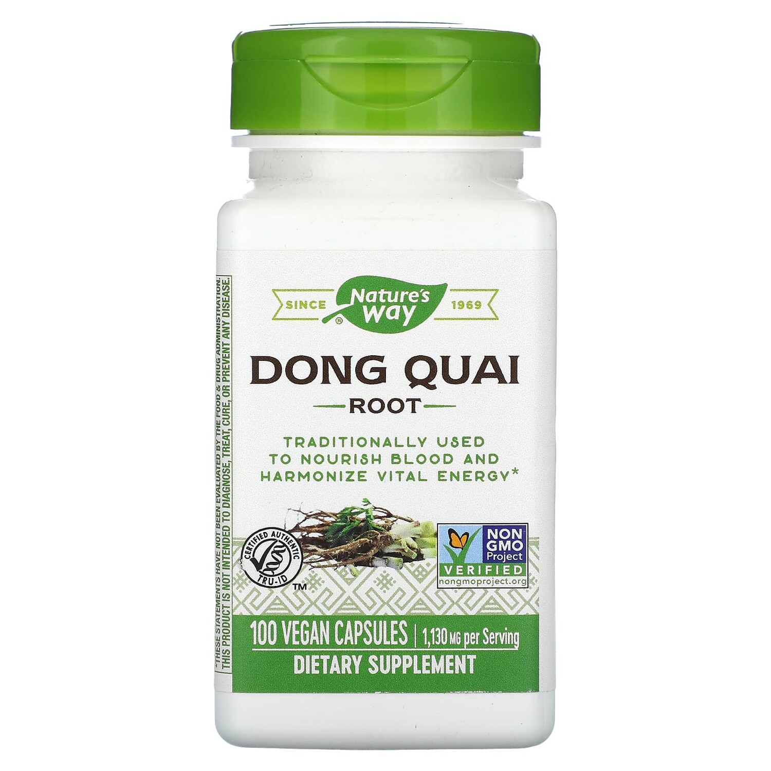 

Nature's Way Dong Quai Root 565 mg 100 Vegetarian Capsules