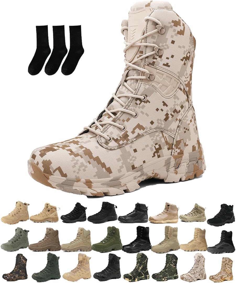 

Мужские водонепроницаемые ботинки для улицы с боковой молнией, легкие, с ортопедической поддержкой, антипрокольные, для работы на открытом воздухе, кемпинга и работы Generic, K-sand