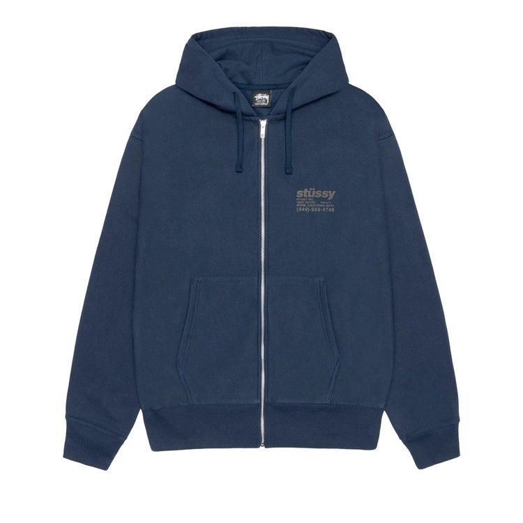 

Худи Stussy DNA Zip Hoodie, Navy
