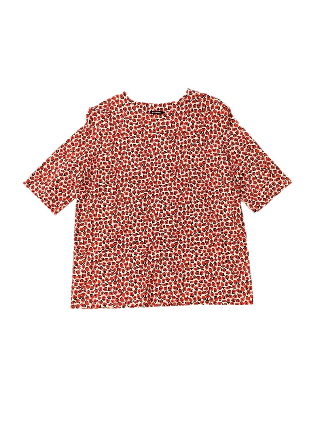 

Женский топ Maluel Pikku Vikuri в красно-зеленом цвете Marimekko