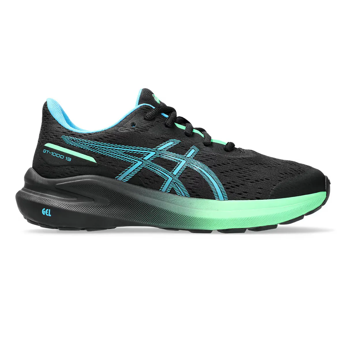 

Кроссовки детские Asics GT-1000 13 GS, черный/синий