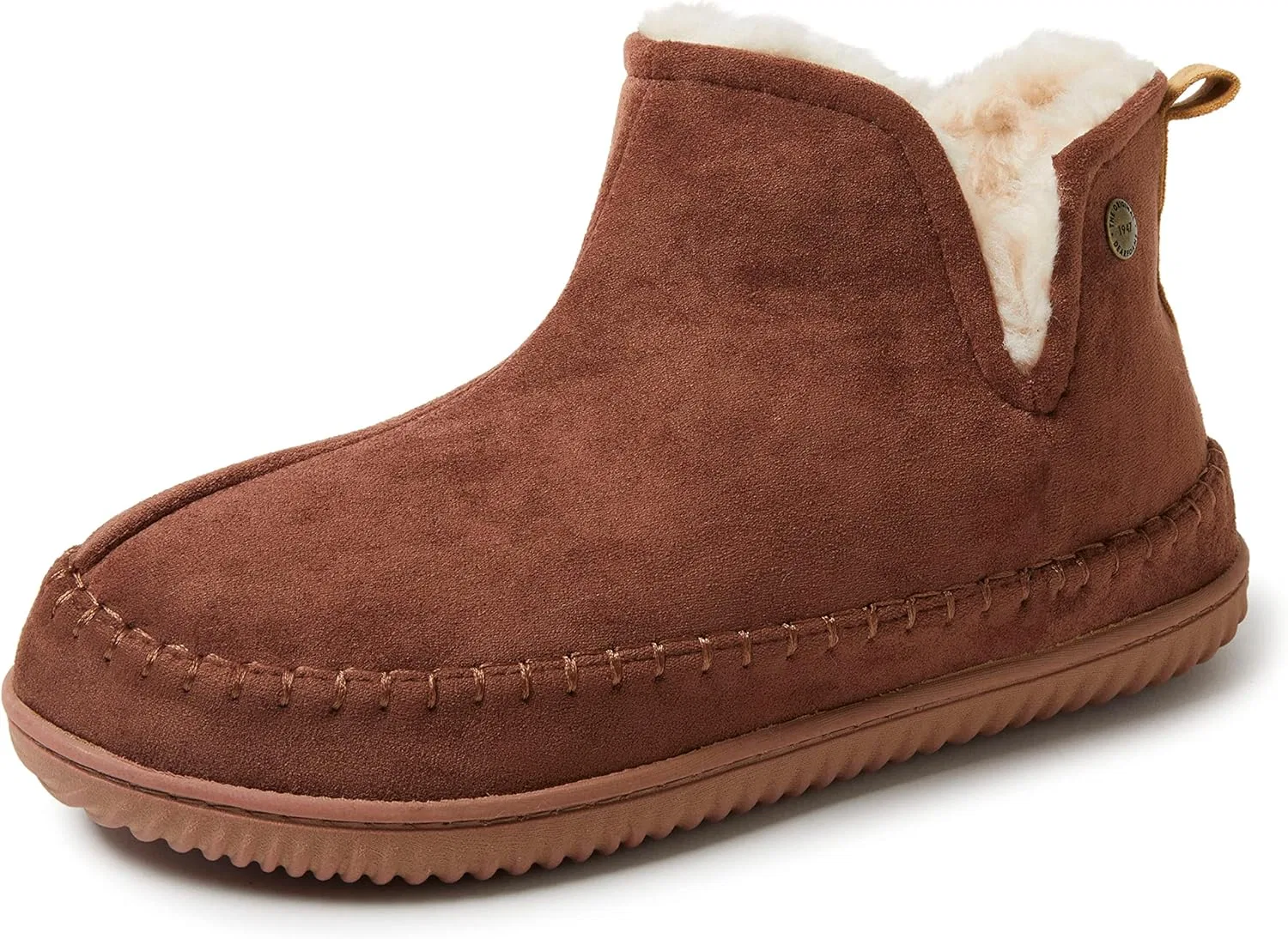 Мужские уютные тапочки Dearfoams Brixen из пеноматериала с эффектом памяти для дома и улицы, для кемпинга в альпийском стиле, Potting Soil