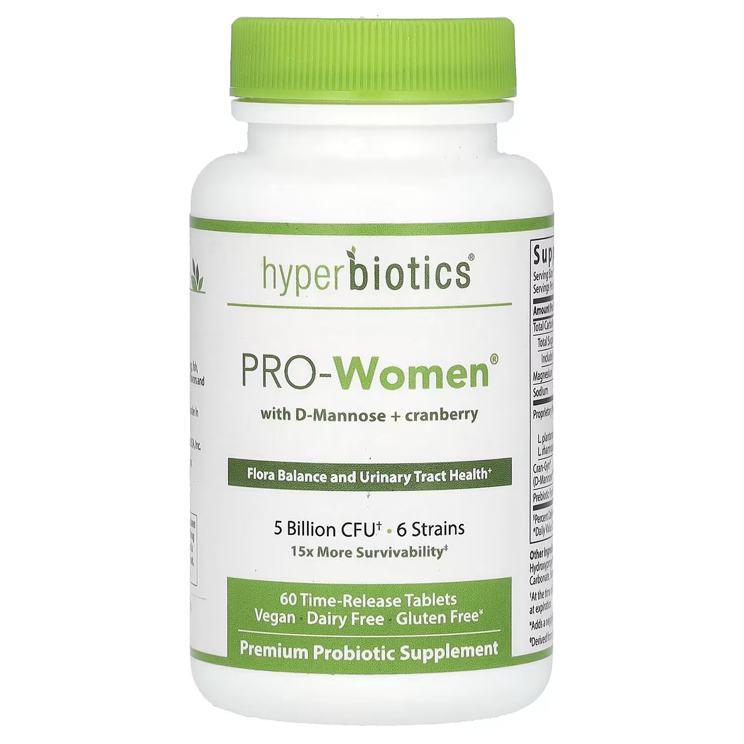 

Добавка Hyperbiotics PRO-Women с D-маннозой, 60 таблеток