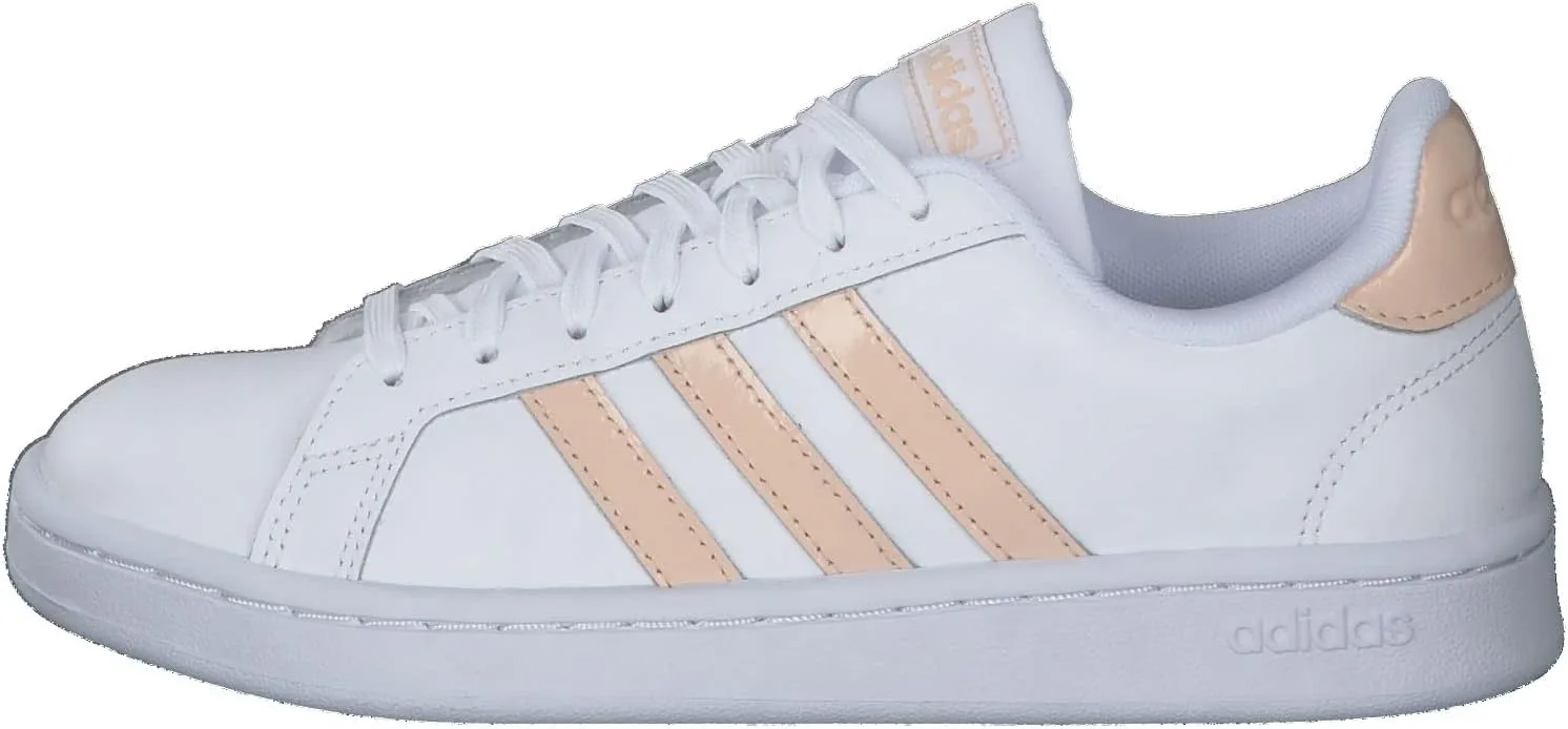 Детские теннисные кроссовки унисекс Grand Court Lifestyle на шнуровке adidas, красный — фото 2