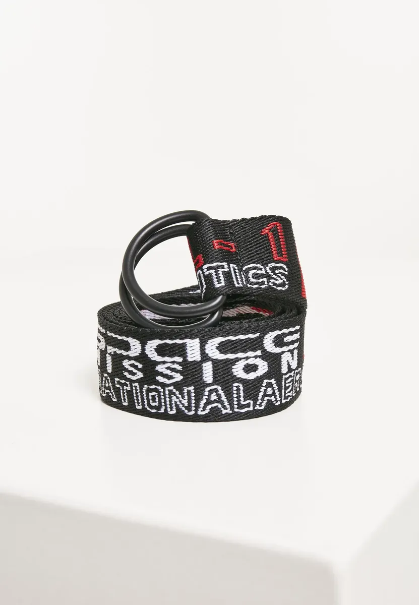

Поясной ремень MisterTee "Accessories NASA Jaquard Belt 2-Pack", черный