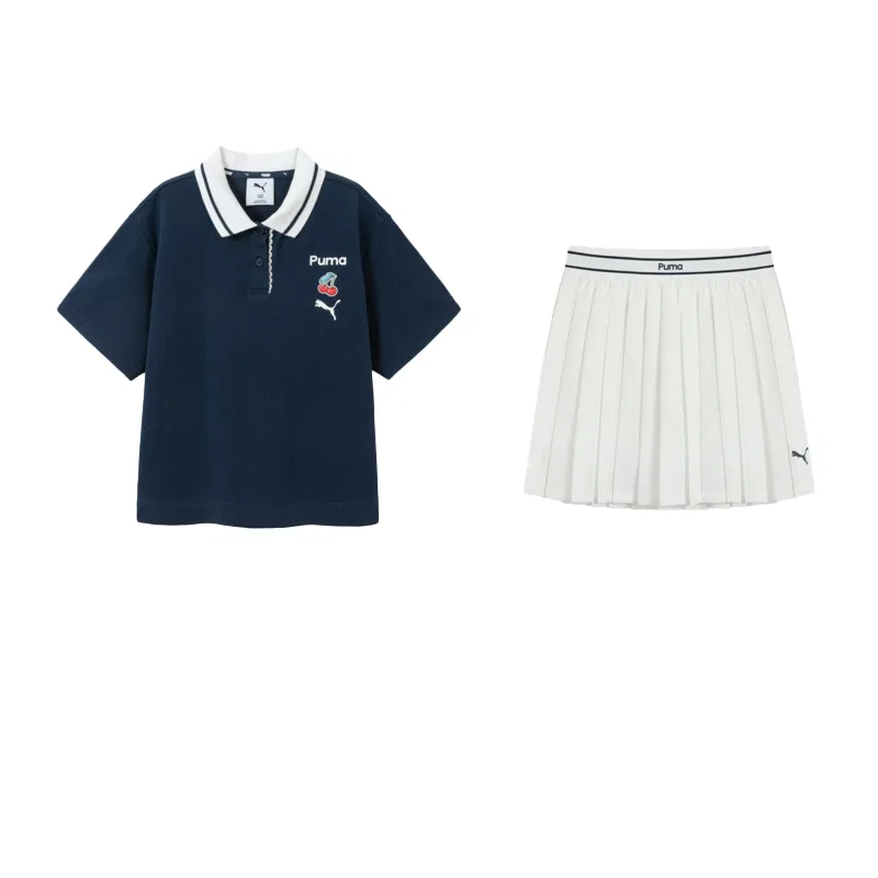 Детский костюм с юбкой PUMA Blue White Tone
