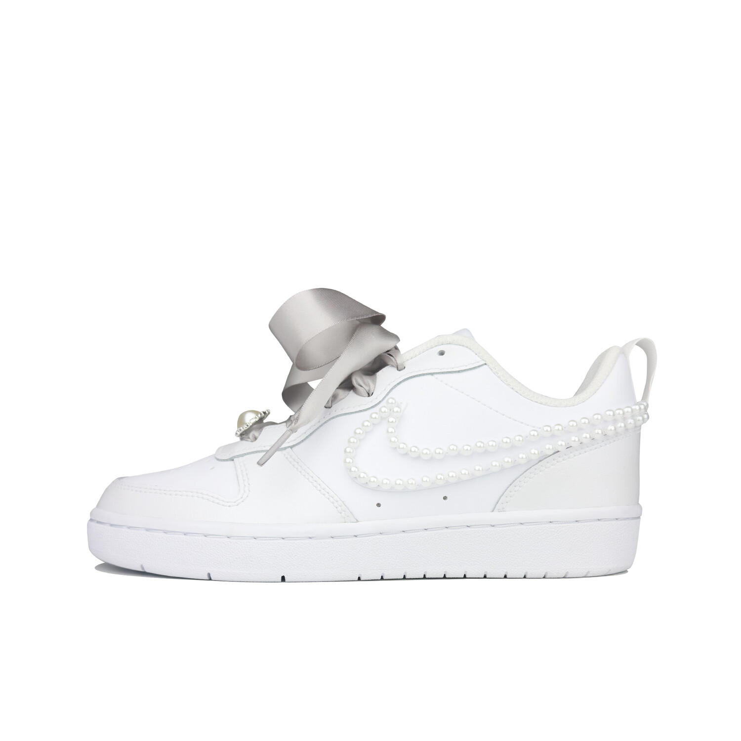 

Кроссовки Nike Court Borough Skateboarding Shoes Women's Low-top Gray, светло-серый