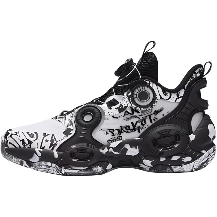 

Antakids Амортизирующие, износостойкие мид-топ детские баскетбольные кроссовки white black kids