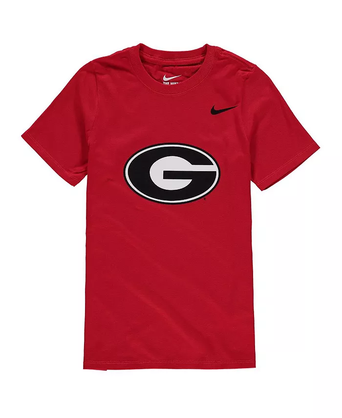 

Футболка с логотипом Georgia Bulldogs Red Cotton для больших мальчиков и девочек Nike