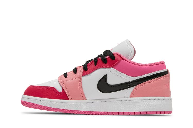 Кроссовки Air Jordan Air Jordan 1 Low GS 'White Pinksicle', белый — фото 4