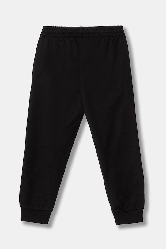 Детские хлопковые спортивные брюки Ea7 Emporio Armani, черный — фото 2