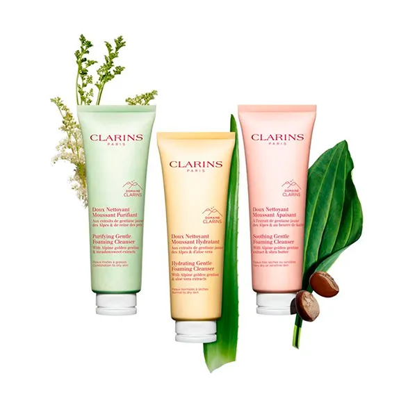 Тоник Clarins — Нежная увлажняющая очищающая пенка Doux Nettoyant Moussant Hydratant, 125 мл — фото 3
