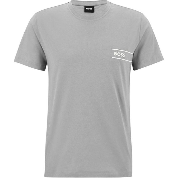 

HUGO BOSS Футболка мужская серая с круглым вырезом Moderate, Серый, HUGO BOSS Футболка мужская серая с круглым вырезом Moderate