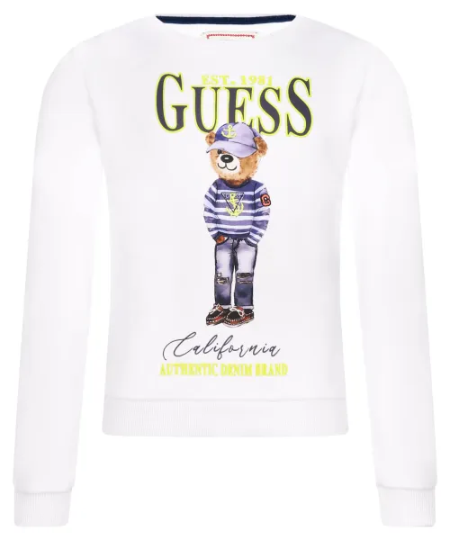 

Толстовка Regular fit Guess, белый