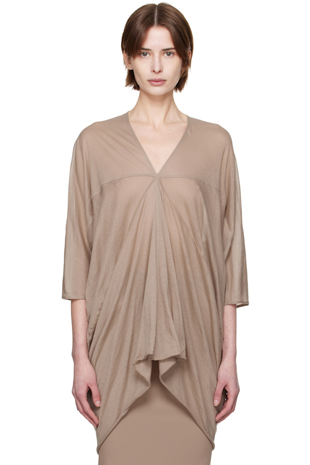 

Блузка Hollywood kite Rick Owens, цвет taupe