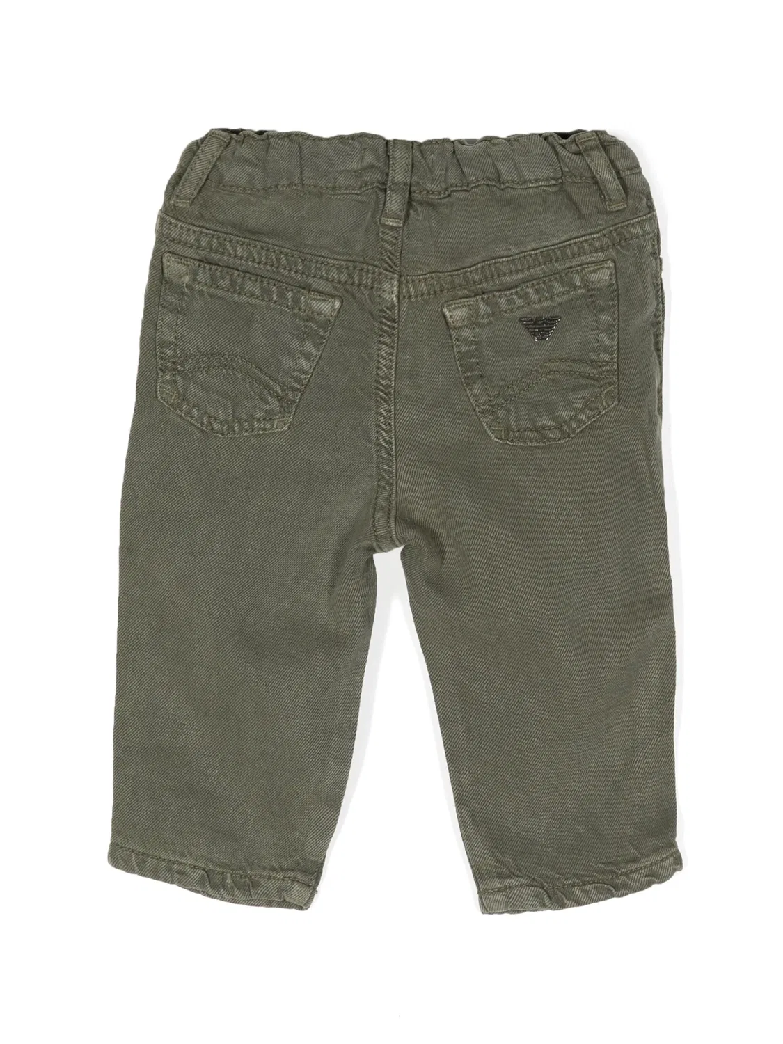 Зауженные джинсы средней посадки с логотипом Emporio Arмужскi Kids — фото 2