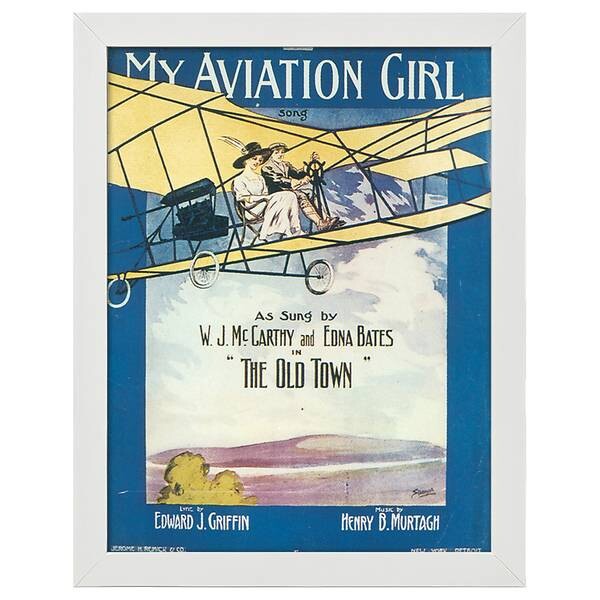 

Рамка для фотографий LegendArte Poster My Aviation Girl, белый