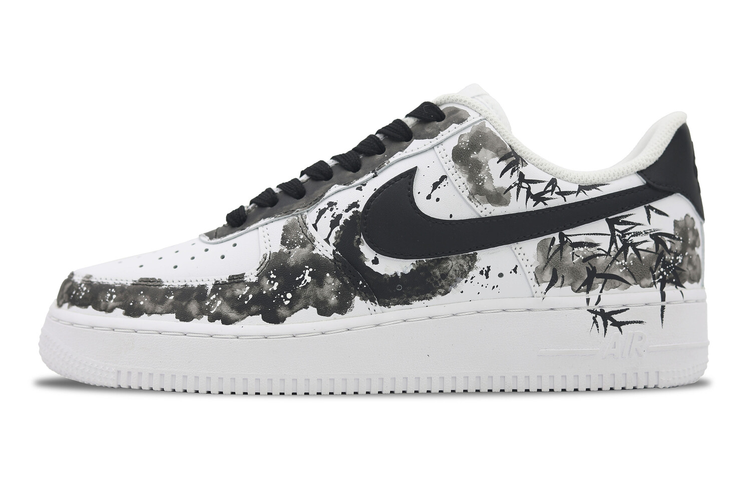 

Кроссовки Nike Air Force 1 Skateboarding Shoes Men Low-top White/black, черный