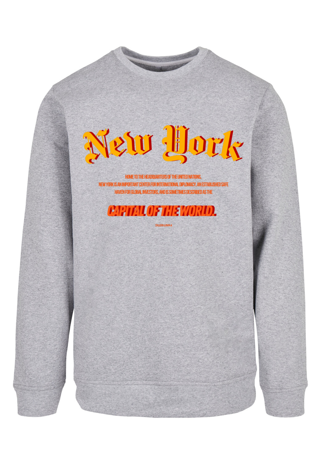 

Пуловер F4NT4STIC Sweatshirt New York CREW, цвет grau meliert