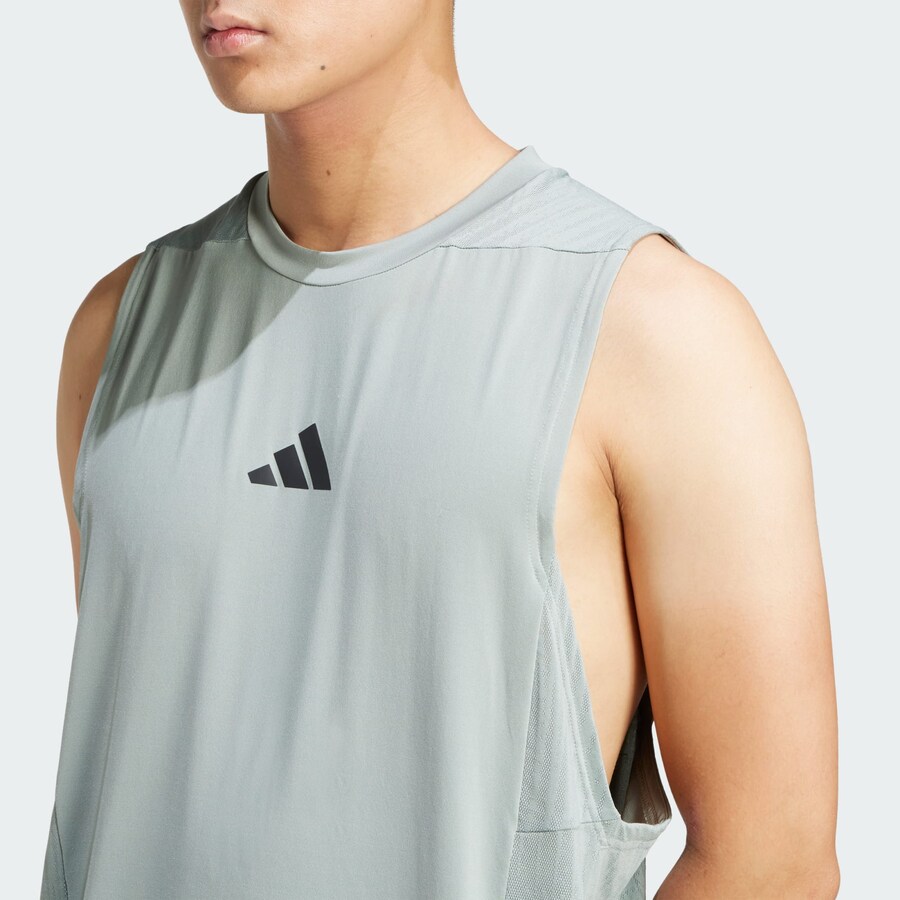 Рубашка для выступлений ADIDAS PERFORMANCE, зеленый — фото 4