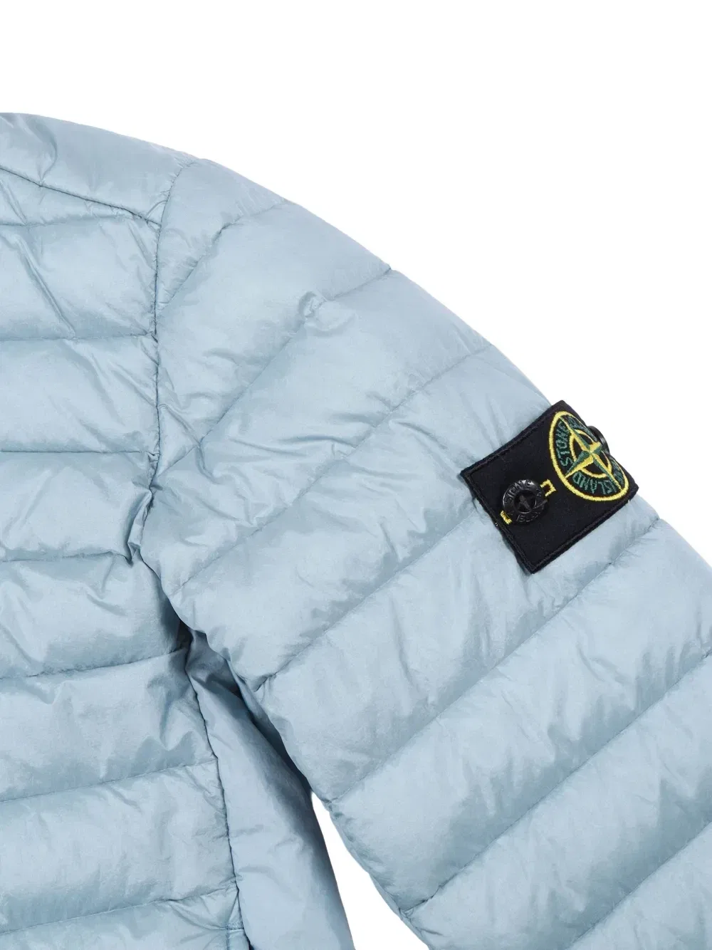 Пуховик с капюшоном Vera Piuma Stone Island Junior, синий — фото 4