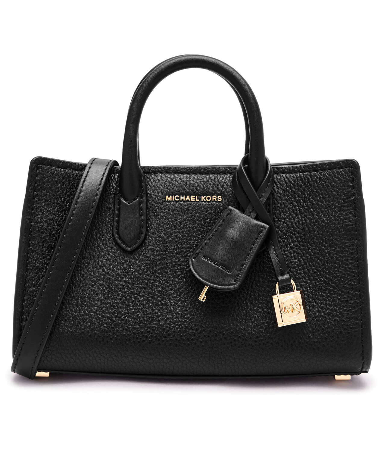 

Сумка-тоут Michael Kors с золотым замочком, черный