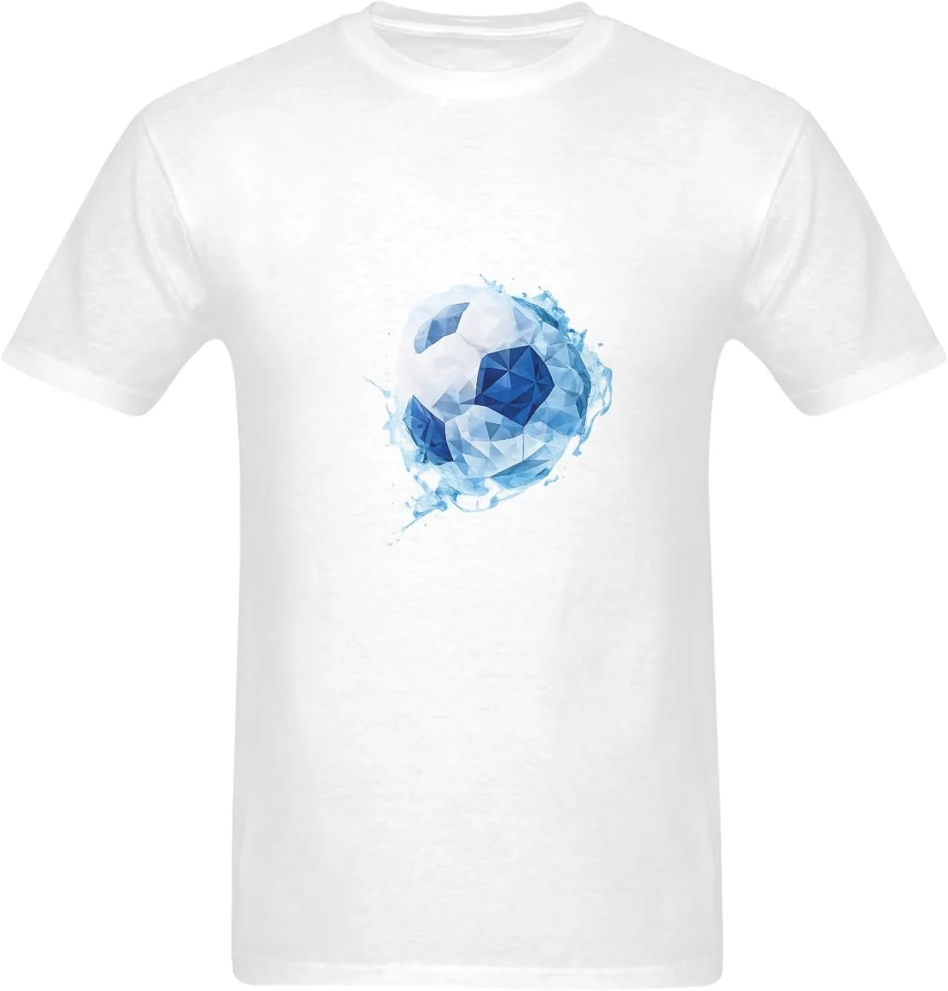 

Футболка мужская с геометрическим принтом футбольного мяча