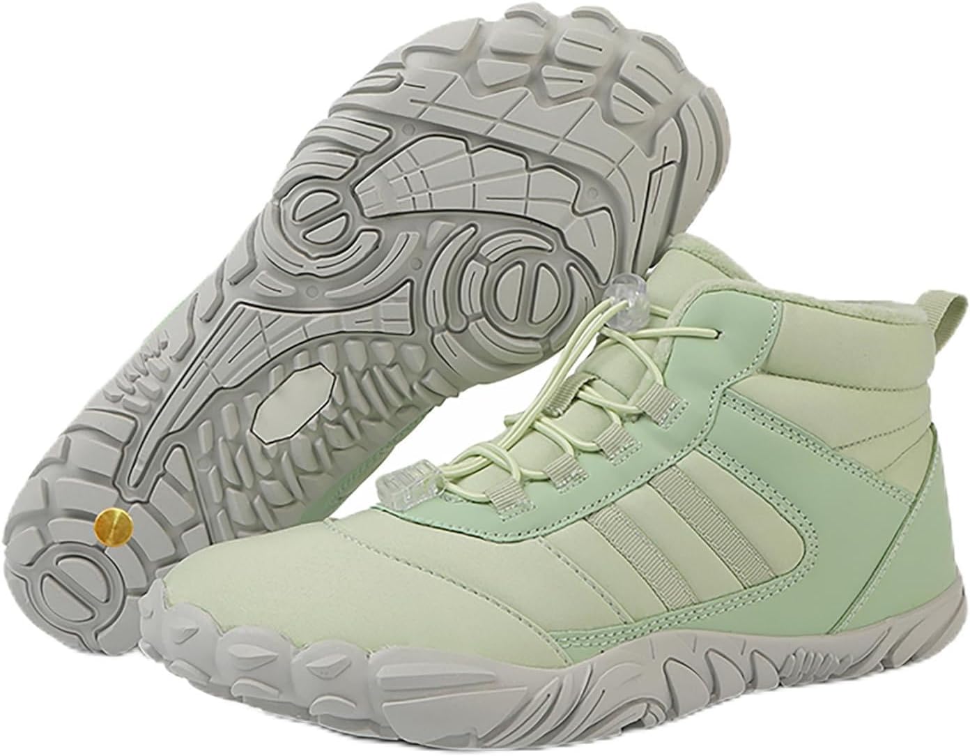 

Зимние заземляющие ботинки с медью, зимние комфортные походные обувь для женщин и мужчин, с прочными винтами из чистой меди Generic, зеленый