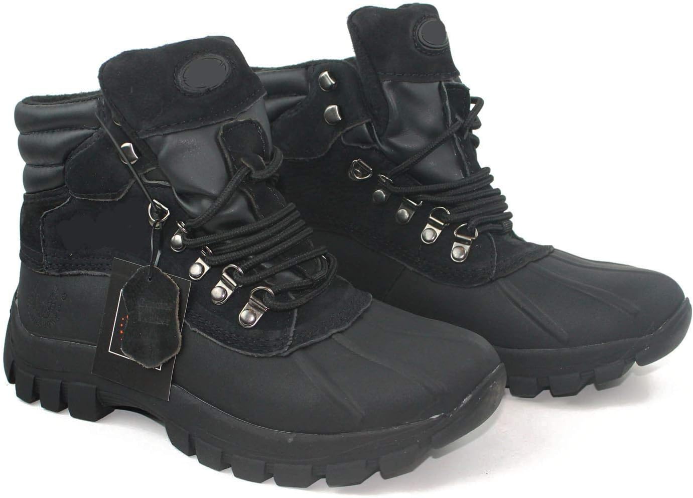 

Мужские зимние сапоги KS Men 0705 черные, кожаные, водонепроницаемые Labo Pro