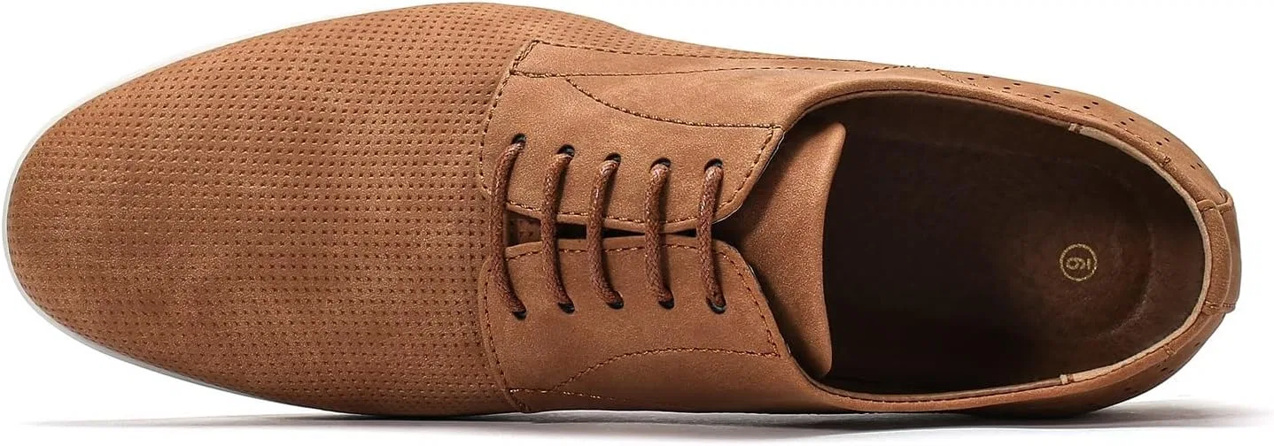 Allthemen Herren Freizeitschuhe Классические кроссовки дерби в стиле ретро в деловом стиле для Büro Spaziergang, Braun — фото 2