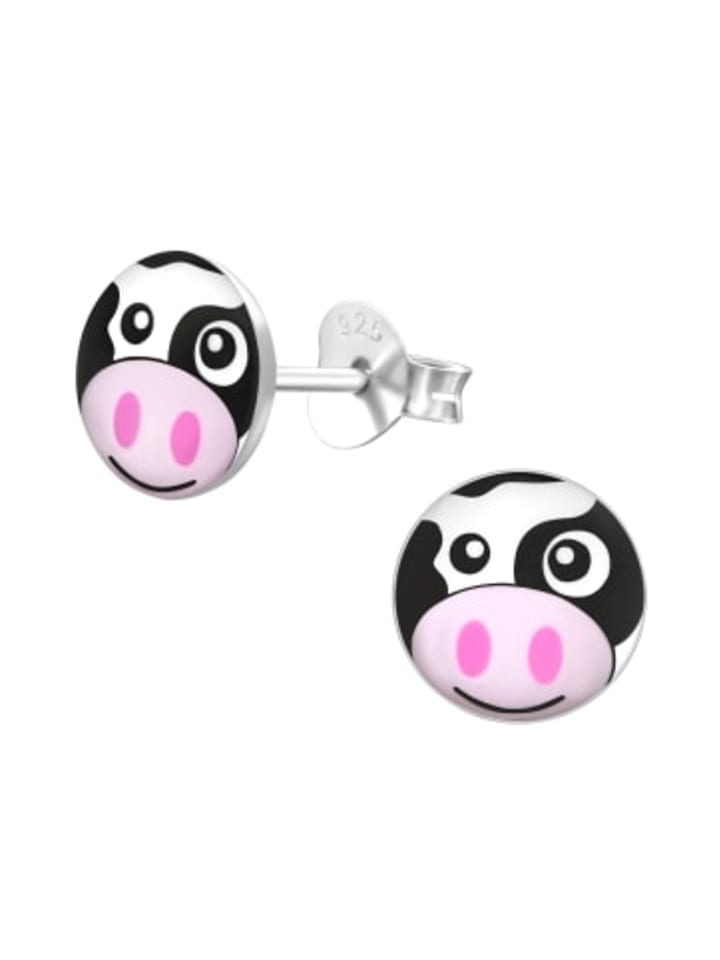 

Alexander York Серьги-гвоздики в виде коровьих ушек из серебра 925 пробы, комплект из 2 штук