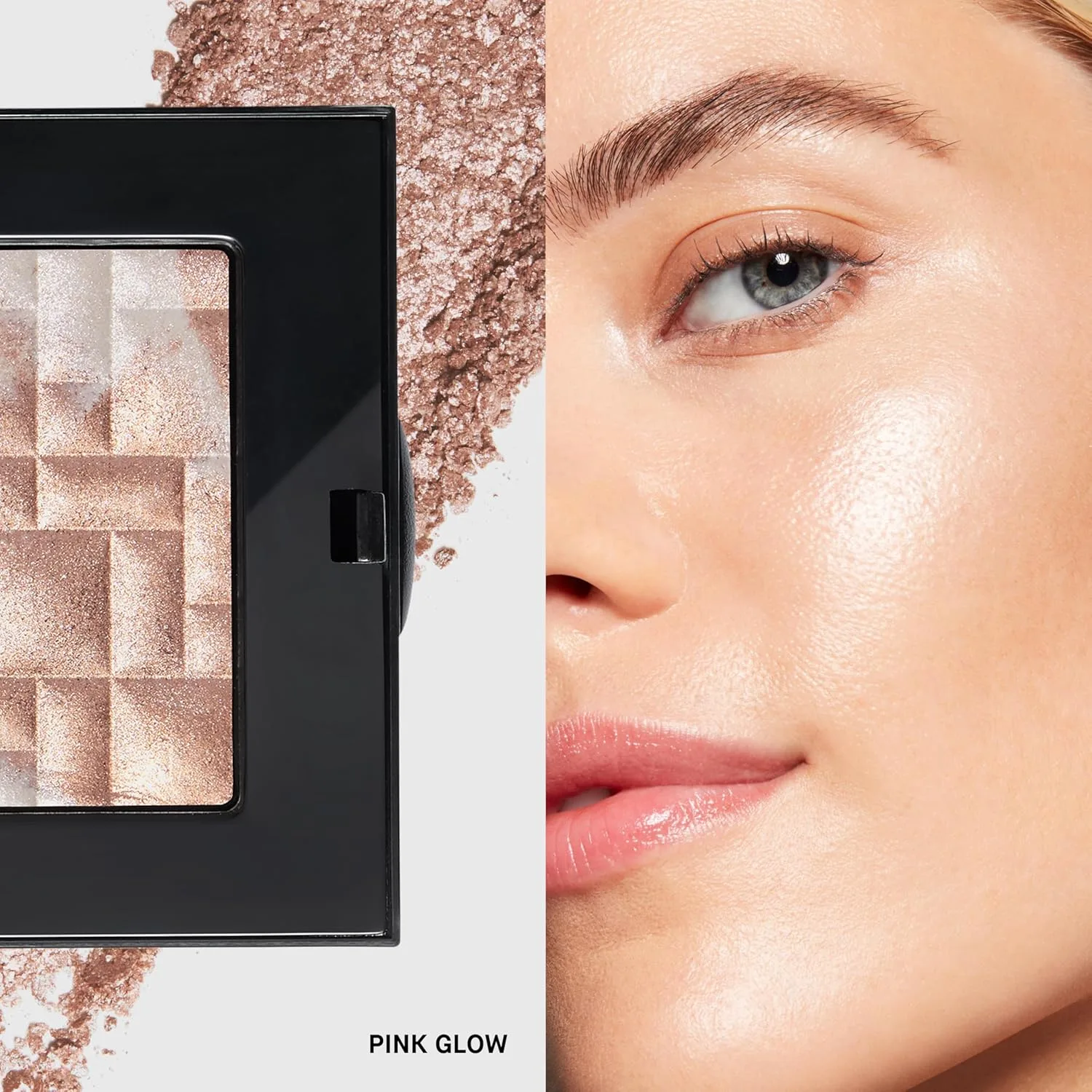 Пудра-хайлайтер Bobbi Brown | Хайлайтер с перламутровым эффектом для сияющих щек и глаз | Гибрид геля и пудры, 0,28 унции, 02 Pink Glow (A soft pink shimmer) — фото 2