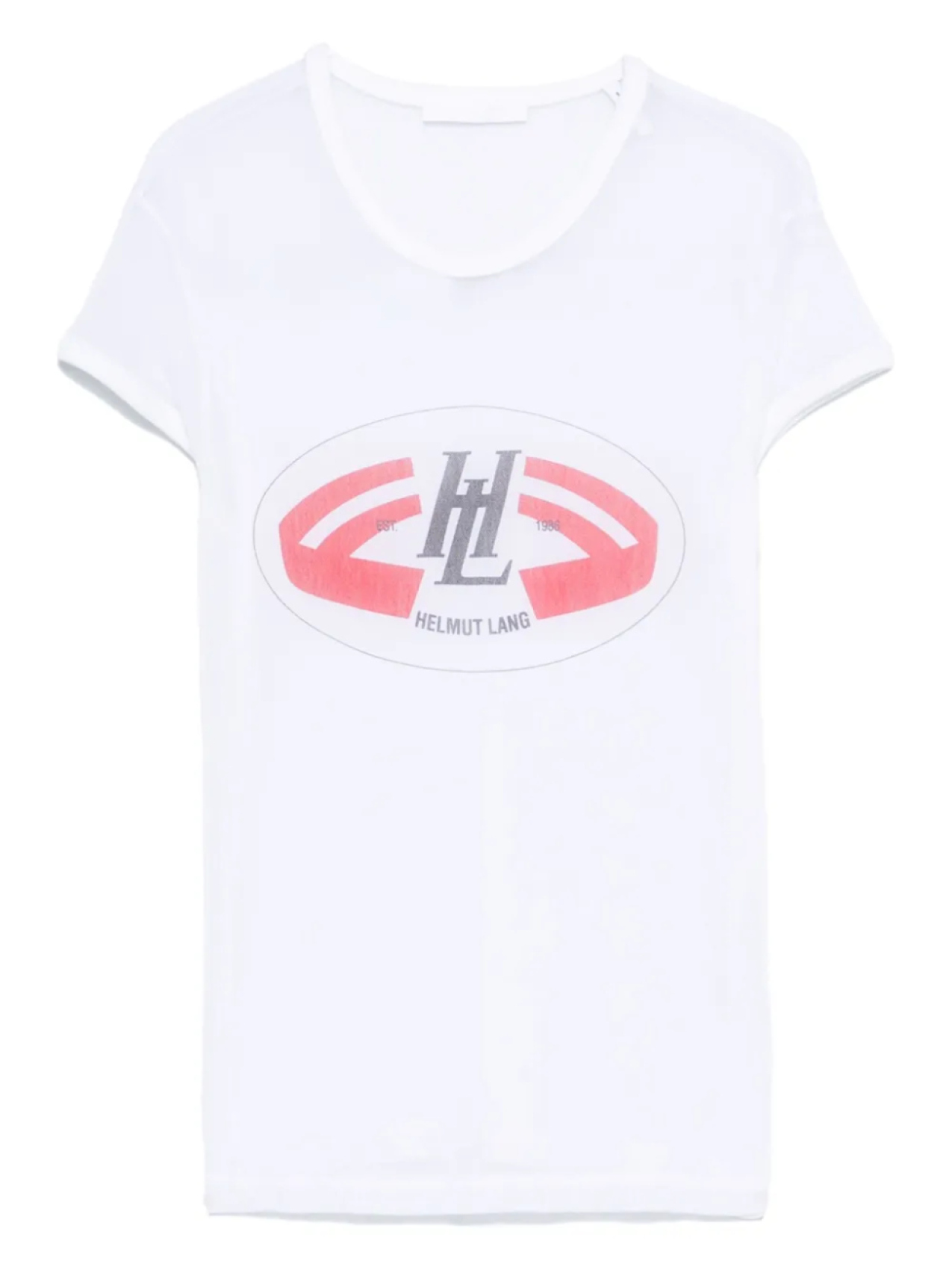 

Футболка с логотипом Helmut Lang, белый