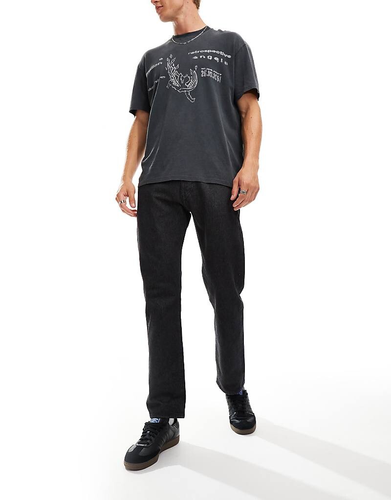

Levi's Skateboarding – 501 – Черные джинсы прямого кроя