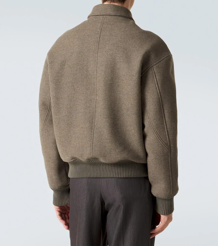 Блузон из натуральной шерсти Jacquemus, зеленый — фото 4