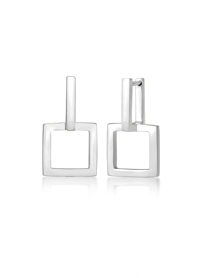 

Elli Серьги из серебра 925 пробы, геометрический узор, прямоугольная форма, серебряные