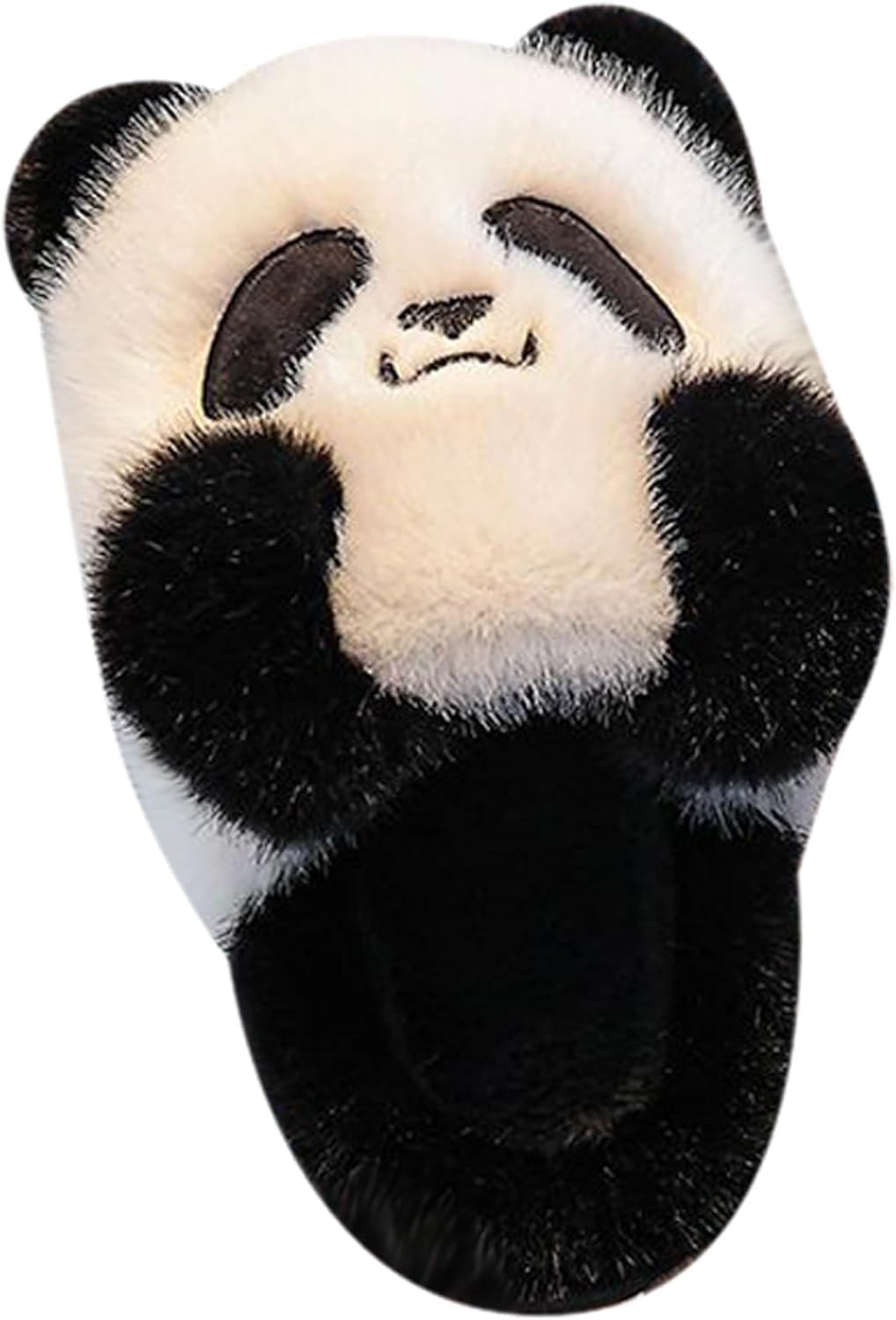 

Детские тапочки IWIHMIV с мультяшными персонажами, милые, теплые зимние домашние тапочки с мягкой подошвой для спальни, черный