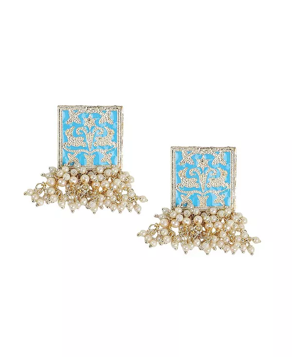 

Женские серьги-капли «Нилоуфар» Sohi, blue