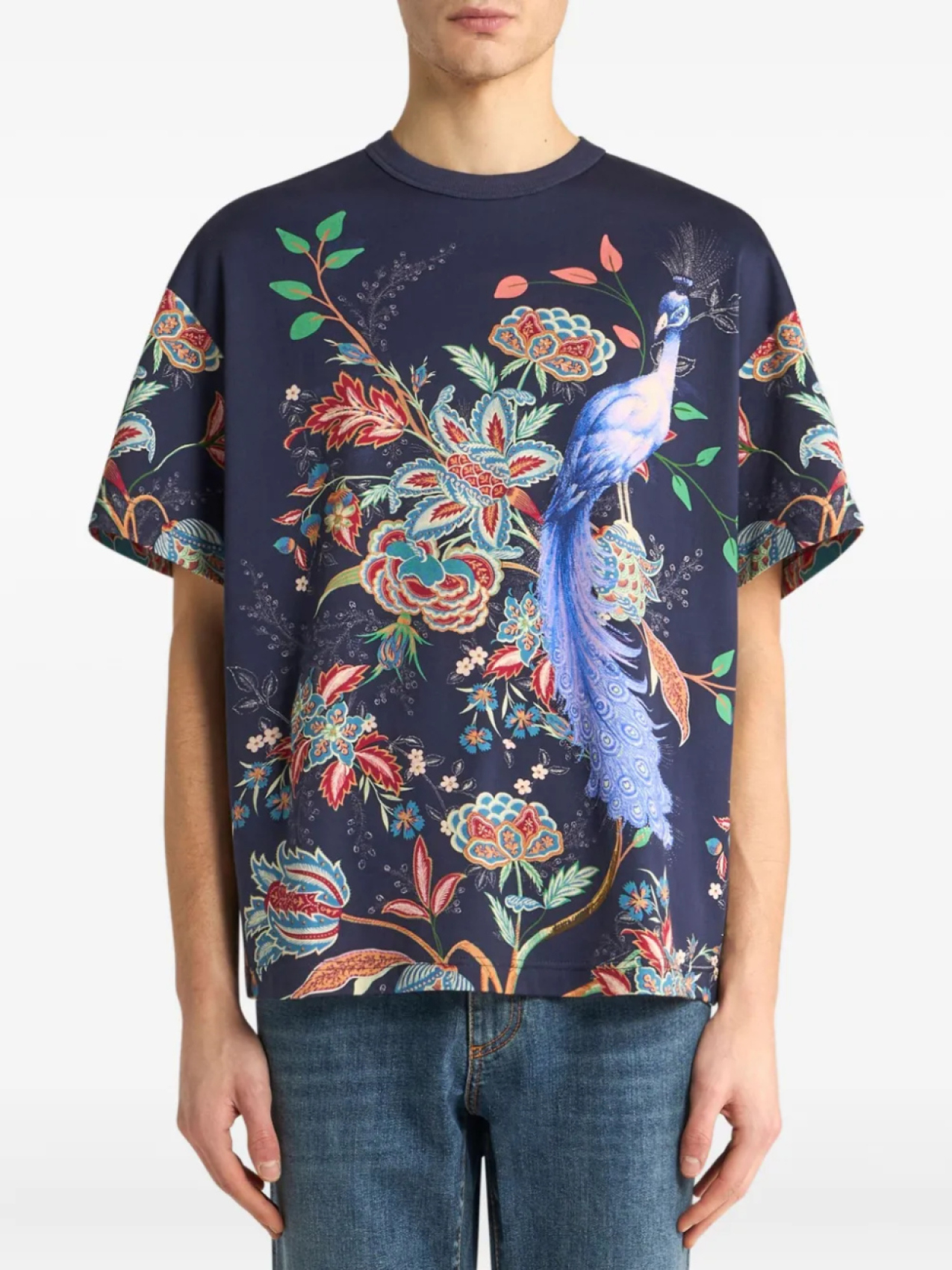 Футболка из хлопка ETRO, синий — фото 2