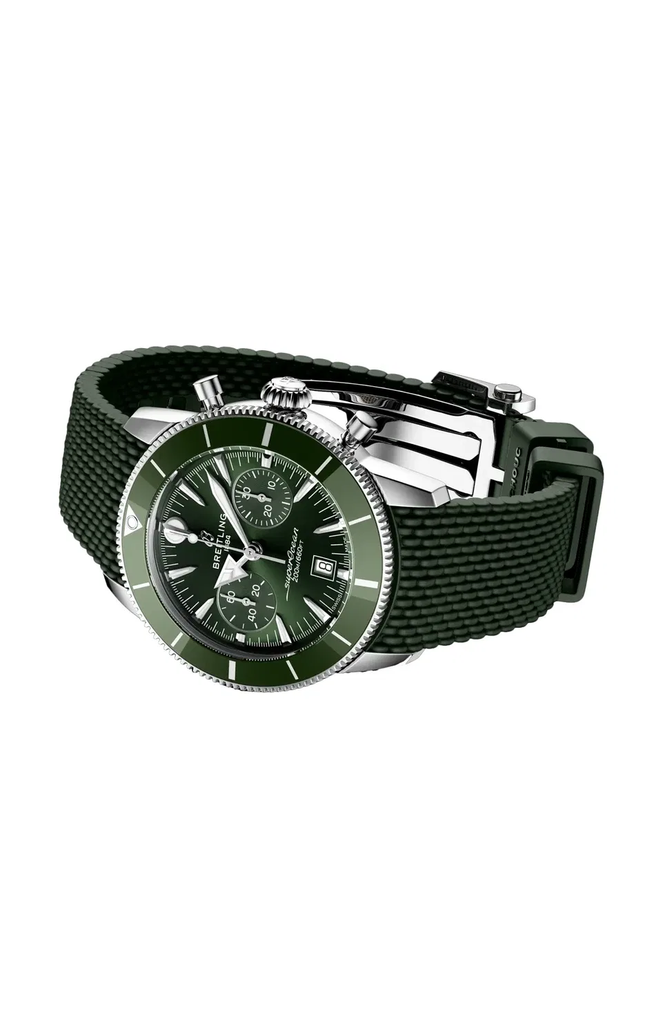Суперокеан Херитидж B01 Хронограф 42 - AB0156361L1S1 BREITLING, зеленый — фото 4