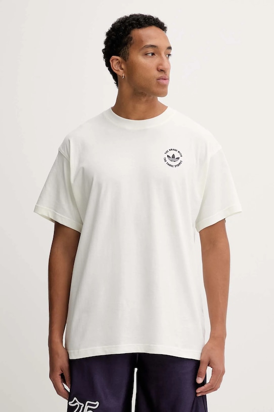 

Футболка из хлопка Camel Treffy Adidas Originals, бежевый