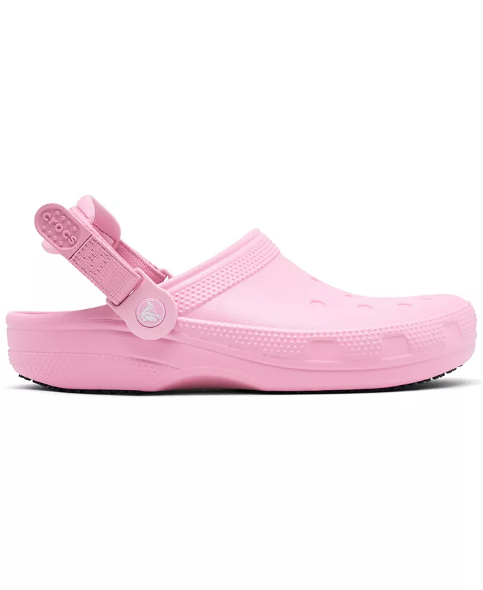 Женские рабочие слипоны On-The-Clock от Finish Line Crocs, розовый — фото 3