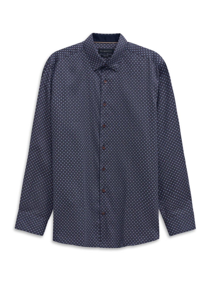 

Рубашка для отдыха с длинными рукавами, цвет 390-синий Bugatti