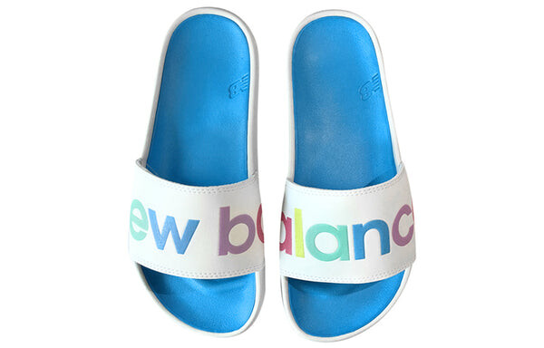 Тапочки 200 series fashion white slippers New Balance, белый — фото 4
