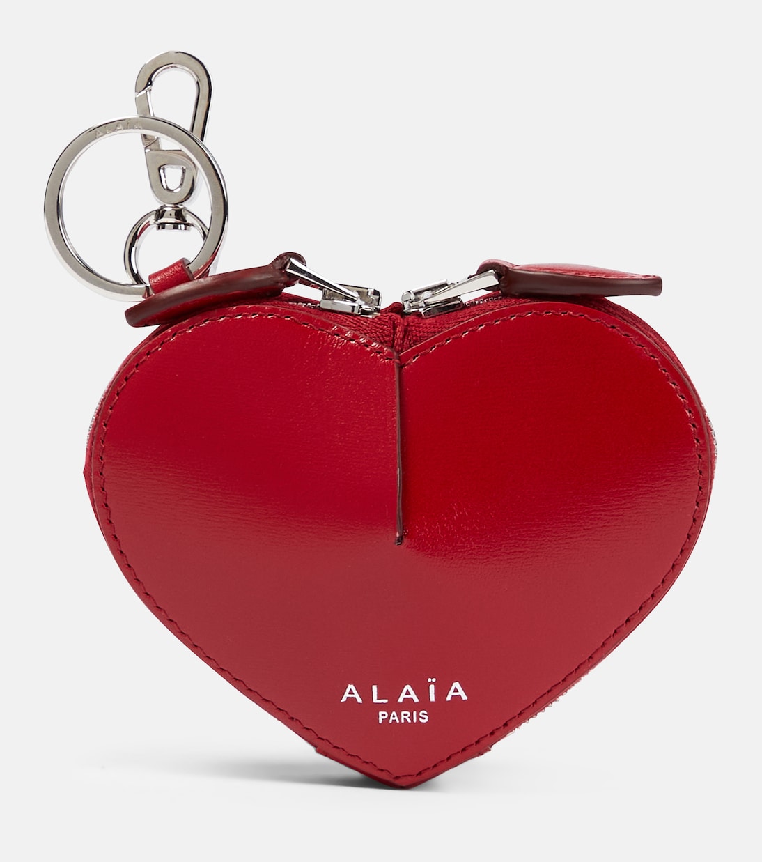 

Миниатюрный кожаный кошелек для монет Le Cœur Alaïa, Laque