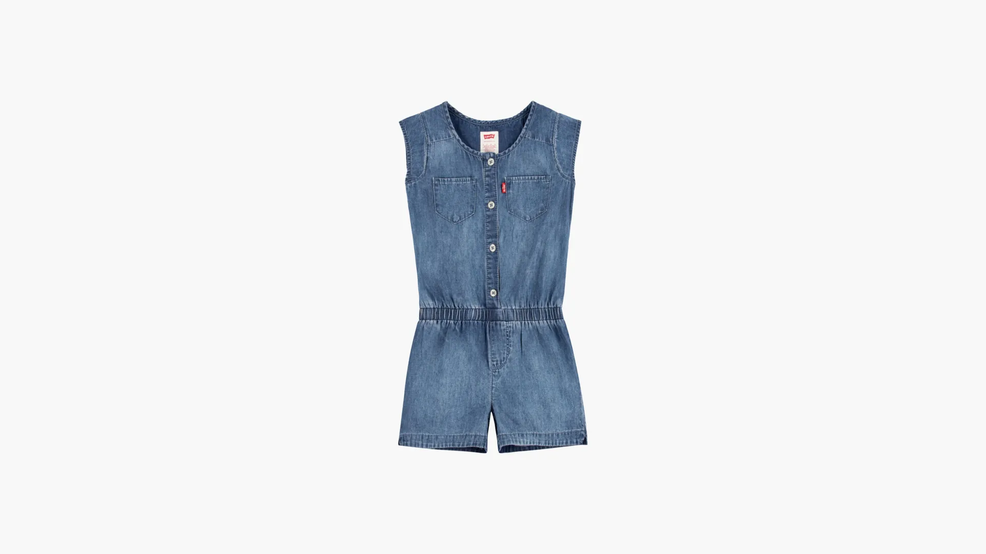 

Тканый комбинезон для больших девочек размера S-XL Levi's, цвет Light Waters - Light Wash