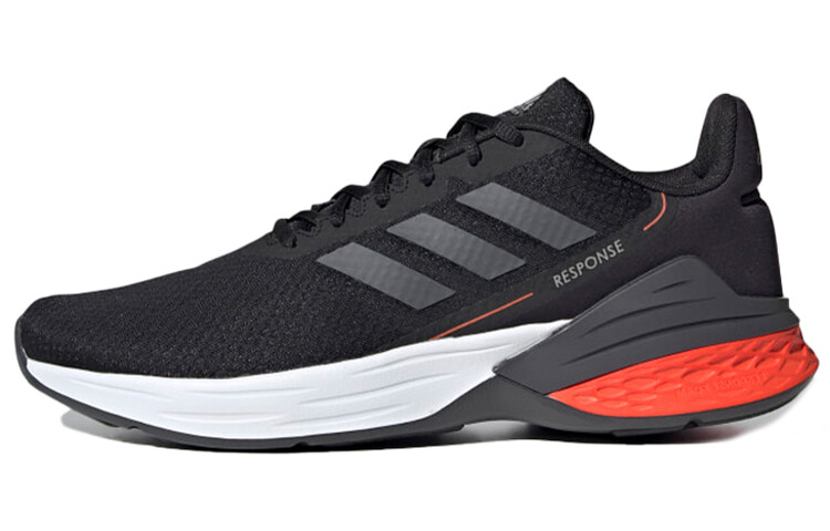 

Кроссовки для бега Response мужские с низким верхом черного цвета Adidas