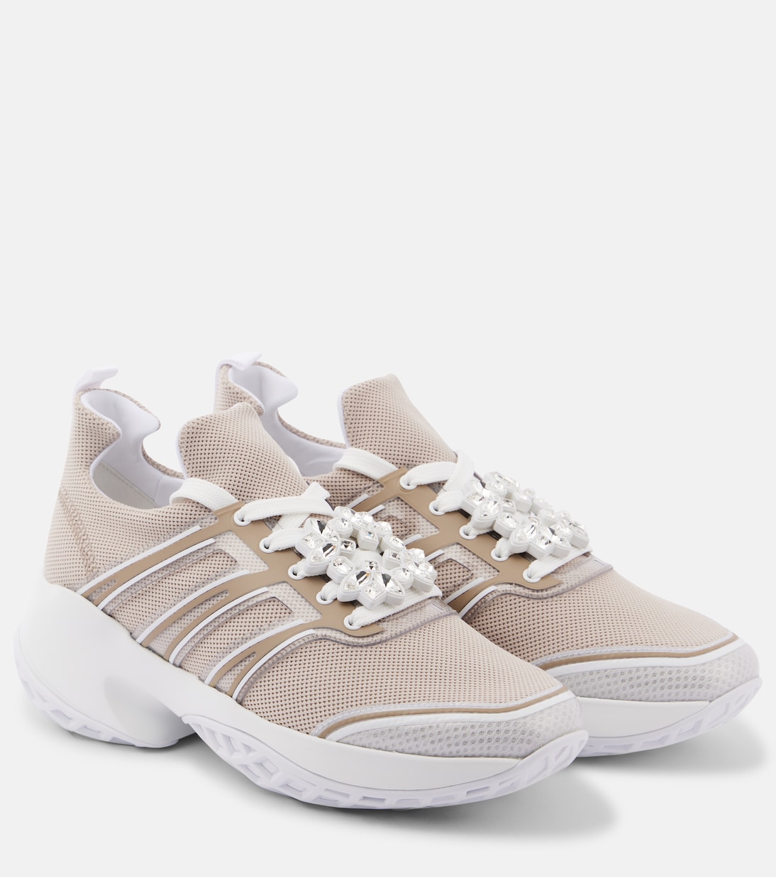 Кроссовки Viv' Run на платформе с декором Roger Vivier, Daino