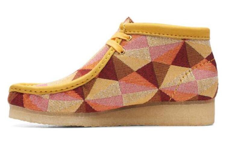 Оригинальные женские повседневные туфли WALLABEE, женские низкие, желтые Clarks