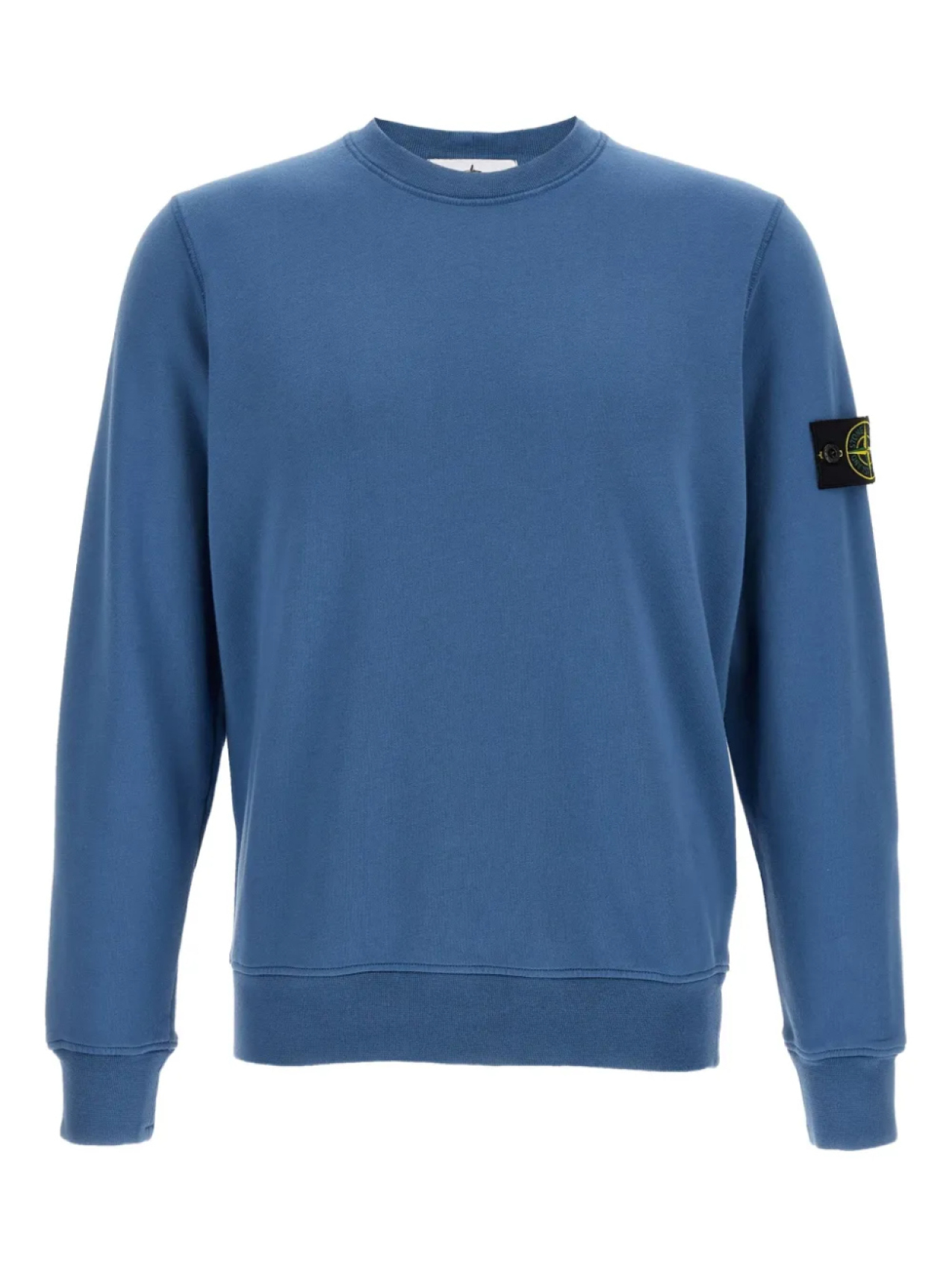 

Толстовка с логотипом Stone Island из матового хлопка, синий